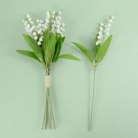 36cm Simulation Lily Artificial Plastic Bluebell Flower Fake Plant Wedding Bridal Bouquet Party Home Living Room Decoration Artificial Flowers  Plants