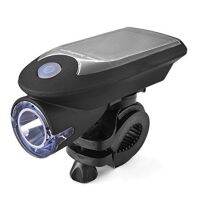 [COD] Cross-border bike USB riding lights bicycle night equipped with solar headlights