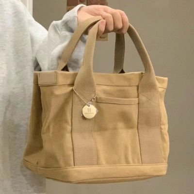 2023 Original☌☈ The new Japanese lotte high-grade canvas bag lady bag lunch BaoChao fire recreation bag trill with the tide