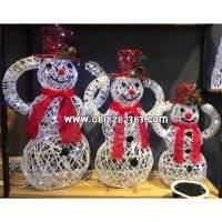 Snowman สูง80cm พร้อมไฟcool white led