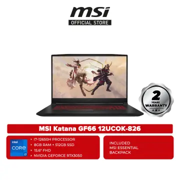 MSI Katana GF66 11UE i5-11400H/16GB/512GB SSD/RTX3050 4GB/15.6'' 144Hz