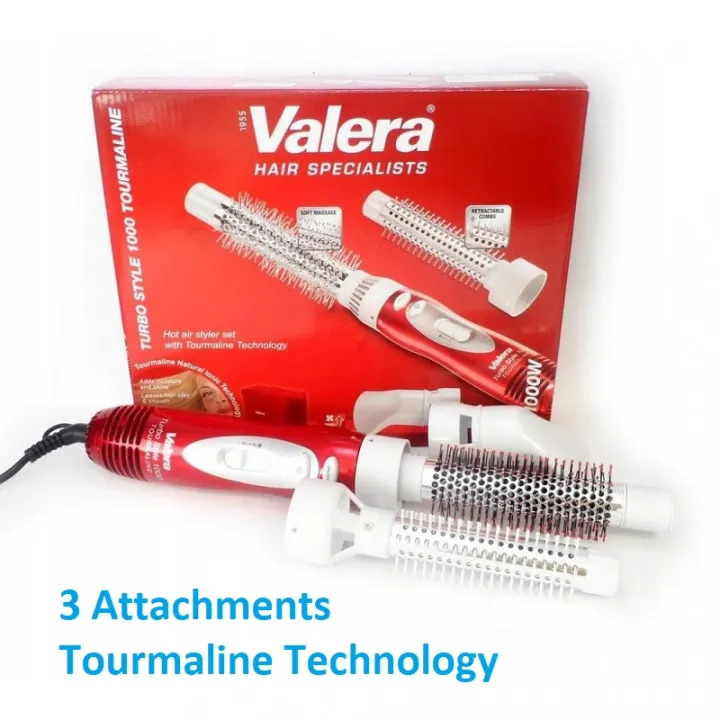 SWISS Brand VALERA Turbo Style 1000 Tourmaline Hot Air Styler with ...