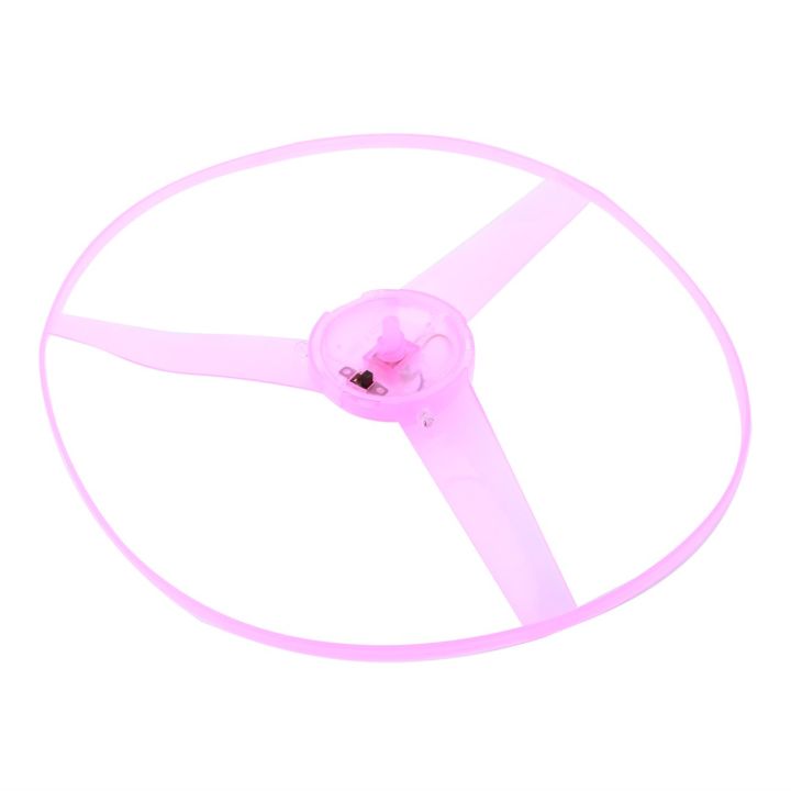 สินค้าขายดี-funny-spinning-flyer-luminous-flying-disk-led-light-handle-flash-for-kids