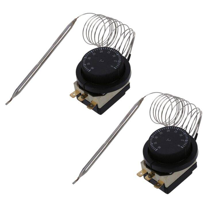 2X 1NC 1NO AC 250V/380V 16A 040C Temperature Control Switch Capillary
