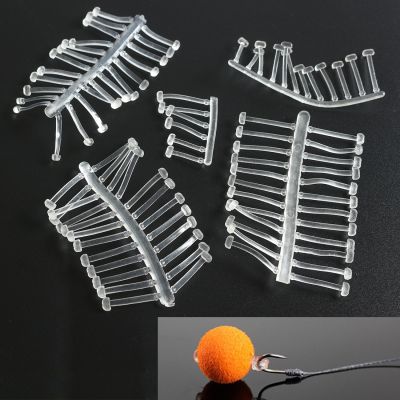 【LZ】℡✆✷  120Pcs/5Sheet Carp Fishing Hair Rig Fishing Bait Stop Pop Up Rig Stoppers Clear Color Boilie Inserts Fishing Tools