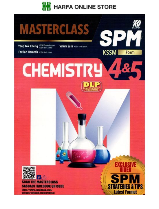 Buku Rujukan : Masterclass SPM Chemistry Form 4 & 5 Kssm ( DLP ) | Lazada