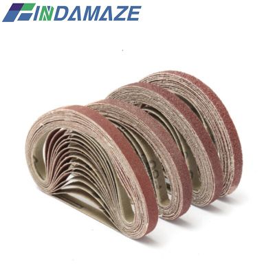 Findamaze กระดาษทรายสายพานเซอร์โคเนีย10X330มม. 50ชิ้น40/60/80/100/120/180เครื่องมือขัดอะลูมิเนียมออกไซด์