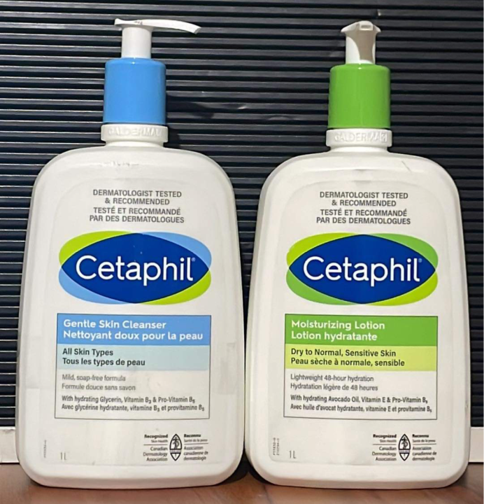 Cetaphil Gentle Skin Cleanser/Moisturizing Lotion 1L | Lazada PH