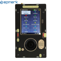 Lepmerk H2พกพาพร้อมแผงวงจร I-Nch 3.2ประกอบ,ชุดโมดูลโปรแกรมวิทยุที่กำหนดความถี่ในการทำงาน1ม. Hz-6G Hz พร้อมช่องเอาท์พุทเสาอากาศหนึ่งเสาและกระเป๋าเก็บของ