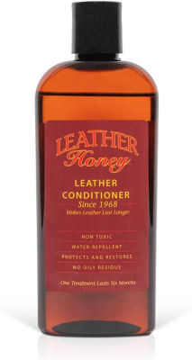 Leather Honey Leather Conditioner, Best Leather Conditioner Since 1968. for Use on Leather Apparel, Furniture, Auto Interiors, Shoes, Bags and Accessories. Non-Toxic and Made in The USA!… 8 Fl Oz (Pack of 1)