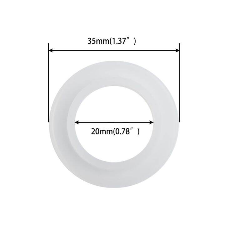 1/5pcs Silicone Rubber Flat Gaskets Outer Dia 35mm41mm White Sink Pop