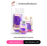 Uniband หนังยางรัดผม ไม่กินผม ไม่ดีดขาดง่าย TPU Basic Size : Pearl Blueberry