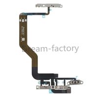 5PCS Power Button On Off Flex Cable ปิดเสียงสวิตช์ระดับเสียงเชื่อมต่อชิ้นส่วนริบบิ้นสําหรับ iPhone 12 Mini 12 Pro Max