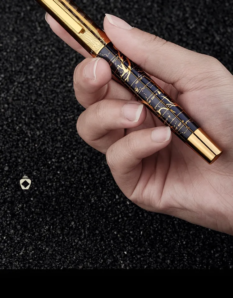 Jinhao Century 100 Fountain Pen Real Gold Electroplating Hollow