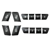 60Pcs Car Door Seat Memory Lock Switch Buttons Stickers Cover Trim for Mercedes Benz A B C E Class CLA GLA GLE GL GLS ML