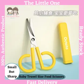 Safety Protection Food Scissors Safety Lock Portable Children's Ceramic  Scissors Complementary Food Tool Kitchen Scissor