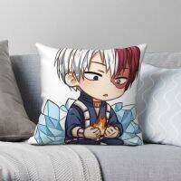 [HOT SHXLLOWWQWH 522] Shoto Todoroki Chibi สแควร์ปลอกหมอนโพลีเอสเตอร์ผ้าลินินกำมะหยี่พิมพ์ซิปตกแต่งเตียงเบาะกรณี