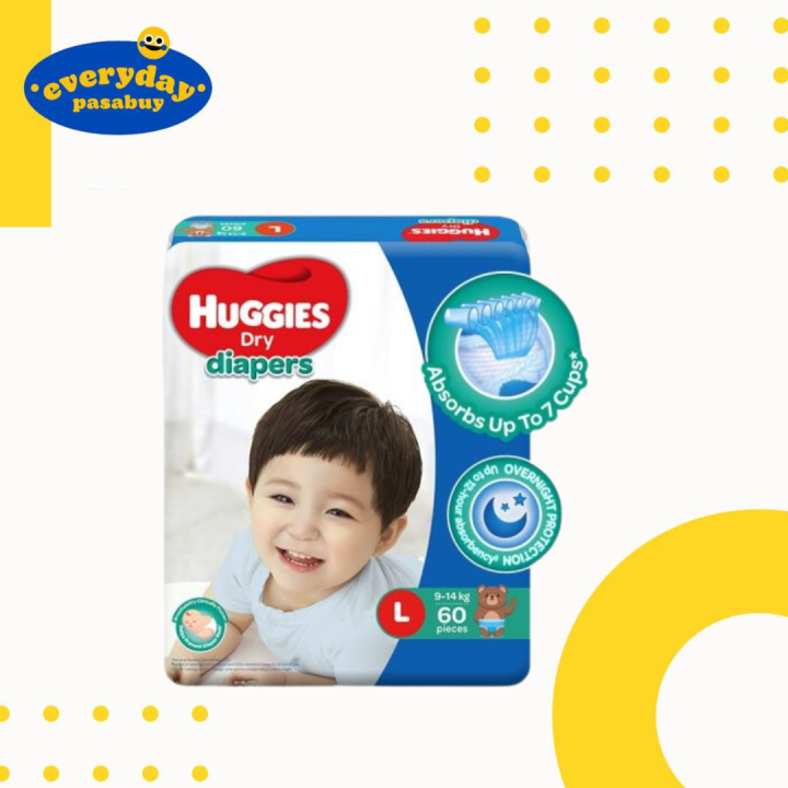 Huggies Dry Tape Large 60s Lazada PH