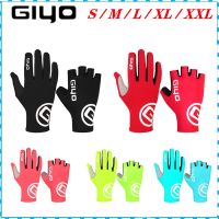 【LZ】❈❃  GIYO-Touch Screen Luvas Longas e Completas para Homens e Mulheres Metade dos Dedos Gel Ciclismo BTT Bicicleta de Estrada Equitação Corrida Bicicleta