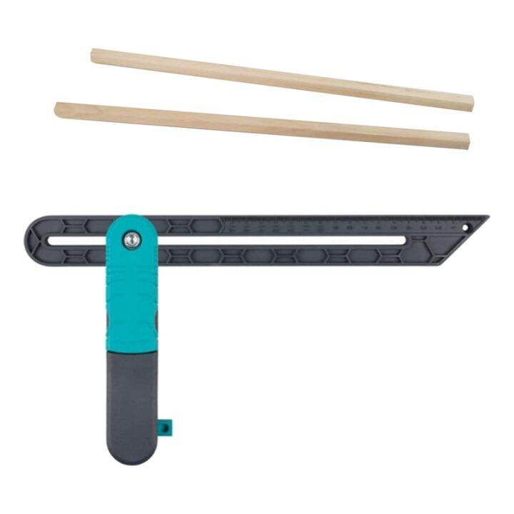 Lock Angle Measure Tool Wooden Marking Gauge Protractor Adjustable