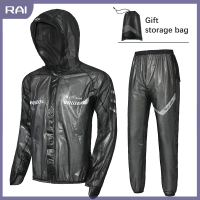 【RAI】 เสื้อกันฝนกันน้ำกันฝนกันฝนกันฝนสะท้อนแสง MTB ROAD BIKE cycling JACKET กางเกงสูทผู้ชายผู้หญิงเสื้อผ้า