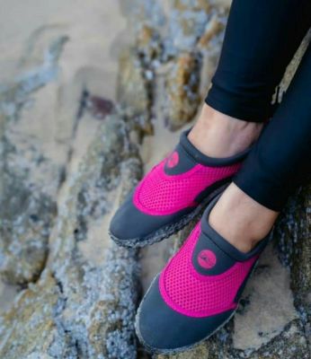 Drysuper รองเท้าเดินหาดรุ่นสปอร์ต สีชมพู ผ้ายืดนาโนพร้อมพื้นยางแบบหนา