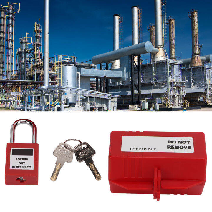 Plug Lockout Impact Resistant Tagout Lock Out with 38mm Padlock for ...