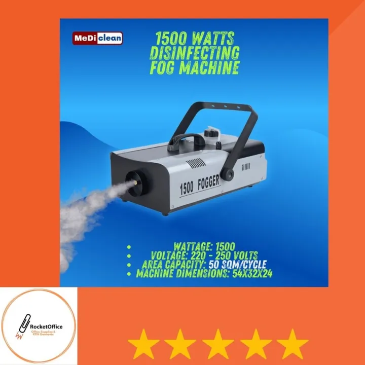 FOG MACHINE DISINFECTION MEDI FOG FOGGER DISINFECTANT 1500 WATTS Lazada PH