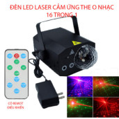 Đèn Led Nháy Laser ánh sáng cảm biến âm thanh cực nhạy
