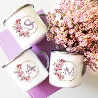 Personalized Mug Initial with Name Cup Coffee Hot Chocolate Mugs Wedding Bridesmaid Mothers Day Birthday Christmas Gifts for Her