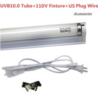 UVB 5.0 10.0ชุดโคมไฟแสงเชิงเส้นเรืองแสงสัตว์เลื้อยคลาน CFL 18 "15W แคลเซียมการสังเคราะห์วิตามิน D กระตุ้นความอยากอาหาร 1