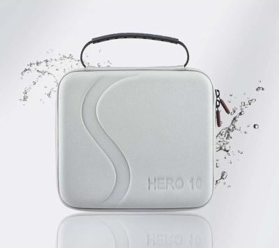 FOR Gopro Hero 10 Case Portable Bag Handbag Storage Bag Waterproof PU Shoulder Bags Action Camera Accessories