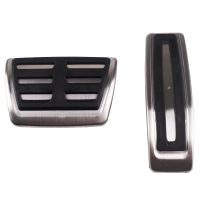 Stainless steel Car Pedal Pads Cover AT case For Audi Q7 SQ7 Porsche Cayenne For VW Touareg Pedal Accessories