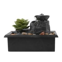 Water Fountain Decor Water Fountain For Desk Tabletop Fountain With River Stones Relaxion Waterfall Fountain With LED Light For