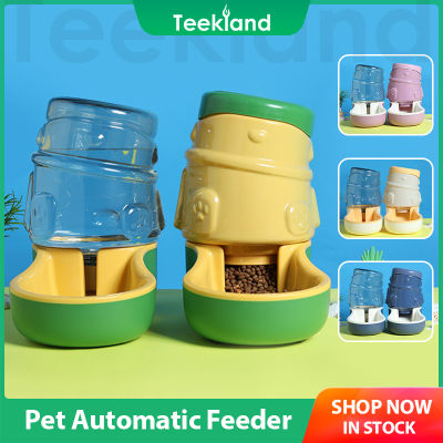 Teekland เครื่องให้อาหารแมวปากกว้าง,3.3L เครื่องจ่ายอาหารสำหรับแมวอัตโนมัติมีความจุมากเติมน้ำให้สัตว์เลี้ยงผลิตภัณฑ์สำหรับสัตว์เลี้ยงชามใส่อาหารแมว