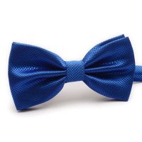 HOOYI Blue Bow Ties for Men Cravate Butterfly Wedding Party Polyester Solid color Bowtie Neck Tie Nails Screws Fasteners