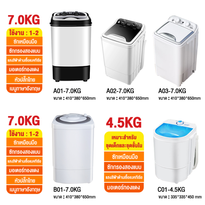 sm-เครื่อง-ซักผ้า7kg-washing-machine-เครื่องซักผ้า-mini-ปั่นแห้ง-เครื่องซักผ้ามินิ-ปั่นแห้ง-แบบถังเดี่ยว-ซักด่วน-15-นาที-เครื่องซักผ้าขนาดเล็ก