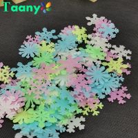 ►✐ 3D Snowflakes Wall Stickers Energy Storage Fluorescent Glow In The Dark Luminous For Kids Bedroom Ceiling Home Decor Decal