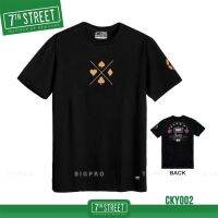 7th Street เสื้อยืด แนวสตรีท รุ่น Lucky777 (ดำ) CKY002 (ของแท้)