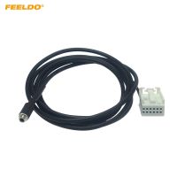 FEELDO Car 3.5mm Female Socket AUX Adapter Cable For Mercdes Benz Comand APS NTG GL W169-221 Audio Cable Data Wire HQ6201