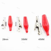 28mm 35mm 45mm Electrical Alligator Clip Test Lead Cable Metal Meter Clamp Probe Crocodile Moto Bike DIY YB1TH