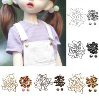 【CW】❅●  New 10Pcs Buttons 1/6 Dolls Metal Buckle Trousers Accessories