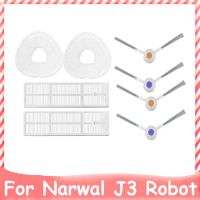 8Pcs for NARWAL J3 Robot Vacuum Cleaner Washable HEPA Filter Side Brush Mop Cloth Household Spare Parts Accessories