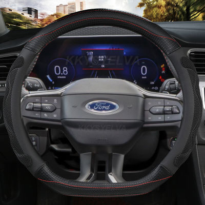 D ประเภทพวงมาลัยรถยนต์โฟกัสฝาครอบสำหรับ Ford ST-Line Fiesta ST-Line 2018-2019 Fiesta ST 2019โฟกัส ST 2019-2020คุ้มกัน EVOS
