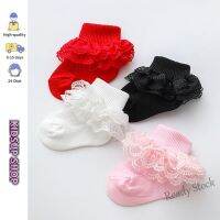 【hot sale】 ❣♤ C10 KIDSUP-Baby Girls Boys Cotton Socks Cute Eyelet Frilly Lace Baptism Socks Birthday Gift for Infants