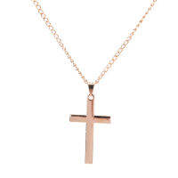 ?【Lowest price】MH Mens CROSS จี้สร้อยคอสแตนเลสสตีล Link สร้อยคองบเครื่องประดับ