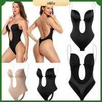 SHILU ผู้หญิง เปลือย ไร้รอยต่อ U Plunge shapewear Jumpsuit Corset thong บอดี้สูท Deep V ชุดกระชับสัดส่วน