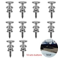 10Sets 15mm Snap Buttons Fastener For Tent Marine Boat Canvas Cover Yacht Stainless Steel Bronze Capos Screw Button Car Canopy