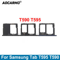 Aocarmo ซิมการ์ดผู้ถือ MicroSD Nano SIM ถาดสล็อตอะไหล่สำหรับ Samsung GALAXY Tab A2 T595 T590 SM-T595C SM-T590C-SOPO STORE