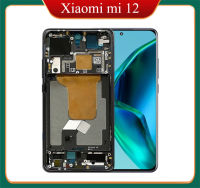 100% ทดสอบแล้วขนาด6.28นิ้วของแท้สำหรับ Xiaomi Mi หน้าจอ LCD แผงจอแสดงผลขนาด12นิ้วหน้าจอสัมผัสแก้วดิจิไทเซอร์สำหรับ Xiaomi Mi 12X จอพร้อมกรอบ